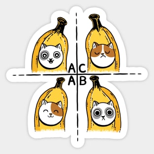 All Cats Are Bananas Sticker